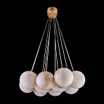 Люстра подвесная круглая с сферическими плафонами из натурального камня Glowing Spheres варинант исполнения - 12 | Loft Concept в Сочи