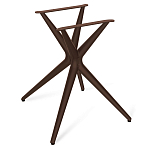 Стол обеденный с коричневой прямоугольной столешницей из керамики на четырех пластиковых ножках Brown Ceramics варинант исполнения - 4 | Loft Concept в Сочи