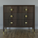 Бельевой Комод с 4 ящиками Elsa Dreams Walnut варинант исполнения - 5 | Loft Concept в Сочи