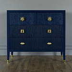 Бельевой Комод с 4 ящиками Elsa Dreams Blue варинант исполнения - 5 | Loft Concept в Сочи