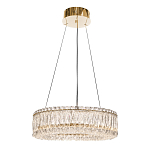 Люстра подвесная круглая из прозрачного хрусталя с золотым корпусом Selfsufficient варинант исполнения - 4 | Loft Concept в Сочи