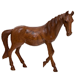 Статуэтка из дерева суар дикая лошадь Wild Horses варинант исполнения - 3 | Loft Concept в Сочи