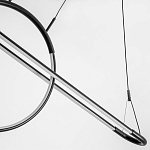 Светодиодная люстра Black LED Circle and Oval Lamp варинант исполнения - 5 | Loft Concept в Сочи