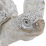 Статуэтка черепаха с ажурным панцирем и детализированной текстурой в белом цвете Marine Accessories варинант исполнения - 5 | Loft Concept в Сочи