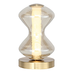 Настольная лампа светодиодная с волнообразным стеклянным плафоном Amphora of Light варинант исполнения - 1 | Loft Concept в Сочи