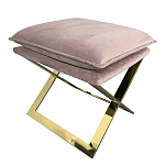 Пуф велюровый на металлическом основании Meekness варинант исполнения - 2 | Loft Concept в Сочи