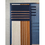 Панно из шнура Синяя геометрическая абстракция wall panel line Blue варинант исполнения - 3 | Loft Concept в Сочи