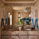 Обои ручная роспись Sarus Cranes Colourway SC-208 on Raw Silk dyed silk варинант исполнения - 3 | Loft Concept в Сочи