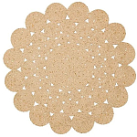 Ковер круглый с джутовой основой Round tourniquet варинант исполнения - 1 | Loft Concept в Сочи