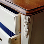 Высокий деревянный комод в стиле прованс Montmartre Provence Chest of Drawers варинант исполнения - 3 | Loft Concept в Сочи