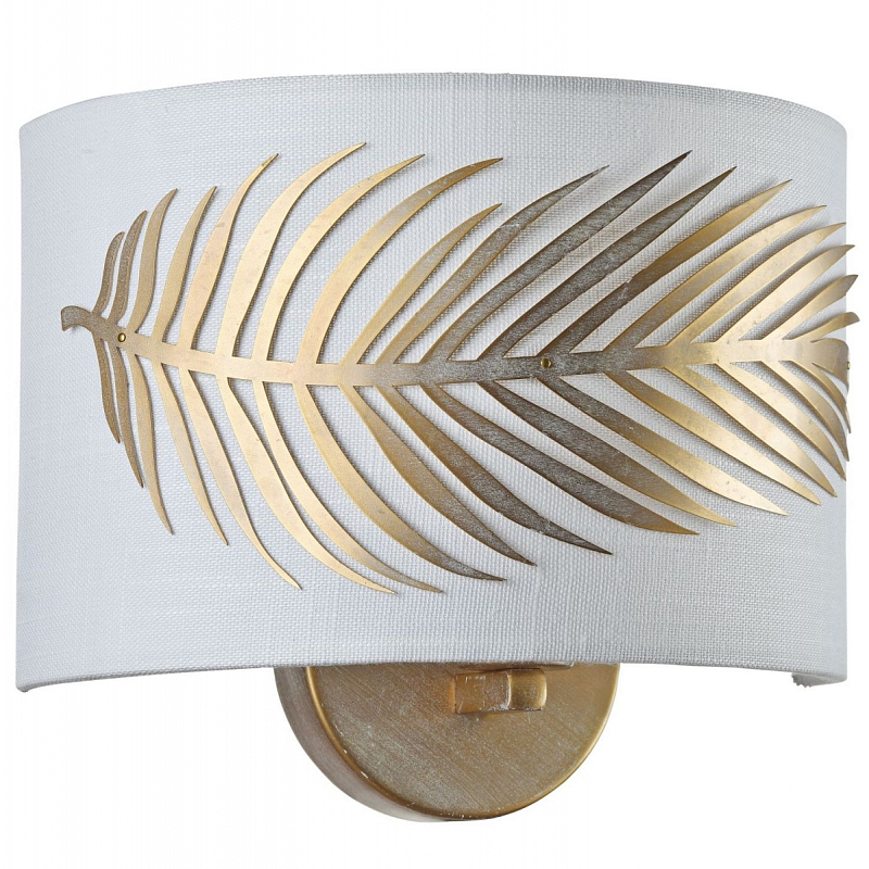 Бра Golden Feather Sconces Золотой Белый в Сочи | Loft Concept 