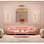 Люстра кольцевая с текстурной огранкой Reflection of Reality варинант исполнения - 3 | Loft Concept в Сочи