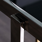 Консоль в современном стиле с черной стекляной столешницей Console with Black Glass варинант исполнения - 3 | Loft Concept в Сочи