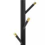 Напольная вешалка чёрная с золотистыми элементами Branches Hangers варинант исполнения - 1 | Loft Concept в Сочи