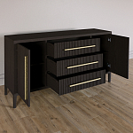 Буфет Primo с тремя ящиками и двумя фасадами Темный орех варинант исполнения - 5 | Loft Concept в Сочи