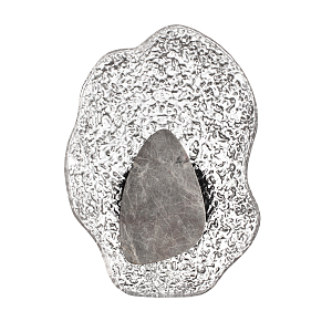 Бра с волнообразным стеклянным плафоном и вставкой из мрамора Liquid Stone