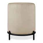 Банкетка овальная бежевый велюр на 4-х металлических ножках черного цвета SANJAY варинант исполнения - 3 | Loft Concept в Сочи