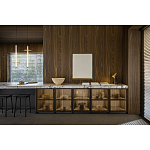 Кухонный гарнитур из массива дуба и камня Ratio Dada Engenereed варинант исполнения - 3 | Loft Concept в Сочи