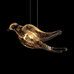 Подвесной светильник с прозрачной стеклянной птичкой Serip Voa варинант исполнения - 7 | Loft Concept в Сочи