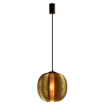 Подвесной светильник со стеклянным рельефным плафоном золото Perforated Glass 25 варинант исполнения - 2 | Loft Concept в Сочи