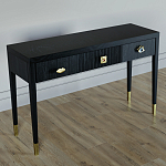 Дизайнерский Письменный стол Elsa Dreams Black с тремя ящиками варинант исполнения - 3 | Loft Concept в Сочи