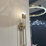 Бра с вытянутым рифленым стеклянным плафоном цилиндрической формы Trumpet tube варинант исполнения - 8 | Loft Concept в Сочи