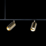 Люстра линейная с 5-ю цилиндрическими плафонами цвета латунь TRIBES CHANDELIER варинант исполнения - 5 | Loft Concept в Сочи