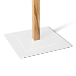 Вешалка с квадратным основанием и 4-мя белыми металлическими крючками Industrial Metal Rust варинант исполнения - 3 | Loft Concept в Сочи