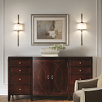 Бра вертикальное с белым полукруглым плафоном и длинным стержнем L Kichler варинант исполнения - 2 | Loft Concept в Сочи