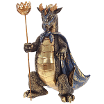 Подсвечник в виде дракона Dragon candlestick Gold Blue варинант исполнения - 2 | Loft Concept в Сочи