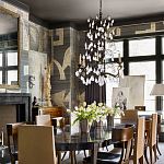 Обои ручная роспись в стиле Арт-деко Symphony Original colourway on Arkose silk dupion варинант исполнения - 2 | Loft Concept в Сочи