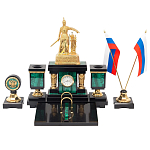 Настольный письменный набор из малахита и долерита Leader Organizer варинант исполнения - 1 | Loft Concept в Сочи