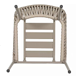 Стул серо-бежевый с декоративным плетением на спинке и подлокотниках Chair Weave варинант исполнения - 7 | Loft Concept в Сочи