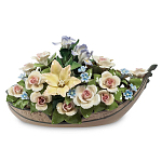 Статуэтка фарфоровая Лодка с цветами Charming Statuette варинант исполнения - 1 | Loft Concept в Сочи