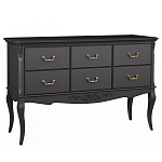 Консоль черная из массива бука с ящиками в стиле прованс Black Provence варинант исполнения - 1 | Loft Concept в Сочи