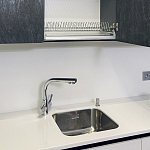 Угловой кухонный гарнитур Жемчужный белый Серый Clarke Kitchen Set White Grey варинант исполнения - 7 | Loft Concept в Сочи