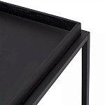 Тумба чёрная на колёсах Cabinet on Wheels варинант исполнения - 4 | Loft Concept в Сочи