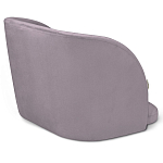 Барный стул со спинкой на 4-х деревянных ножках Сиреневый Велюр Ava Charm варинант исполнения - 3 | Loft Concept в Сочи