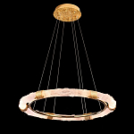 Люстра в форме кольца с золотым декором Warm Heavenly Light варинант исполнения - 5 | Loft Concept в Сочи