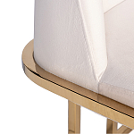 Стул обеденный велюровый кремовый с золотым каркасом Nobility варинант исполнения - 1 | Loft Concept в Сочи