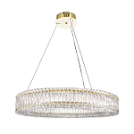 Люстра подвесная круглая из прозрачного хрусталя с золотым корпусом Selfsufficient варинант исполнения - 7 | Loft Concept в Сочи