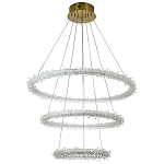 Многоярусная кольцевая люстра с хрустальным декором Gilbertine Crystals Ring Chandelier варинант исполнения - 2 | Loft Concept в Сочи