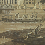 Обои ручная роспись Monuments of Paris Eau Forte on antique scenic Xuan paper варинант исполнения - 1 | Loft Concept в Сочи