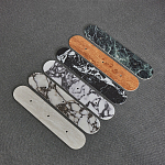 Бра с каменным основанием и 3-мя плафоном из стекла Shaw Marble Lighting варинант исполнения - 1 | Loft Concept в Сочи