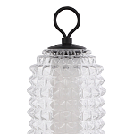 Настольная лампа с прозрачным факутрным стеклянным плафоном Sonora варинант исполнения - 3 | Loft Concept в Сочи