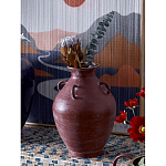 Ваза бордовая с 4-мя фактурными ручками Vase Burgundy Glaze варинант исполнения - 3 | Loft Concept в Сочи