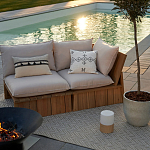 Уличное кресло из массива акации Trivett Wooden Chair варинант исполнения - 9 | Loft Concept в Сочи