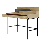 Стол письменный с выдвижным ящиком цвета древесины LEILA WORKING TABLE OAK ANTHRACITE варинант исполнения - 1 | Loft Concept в Сочи