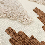 Чехол на подушку с вышивкой в виде геометрических узоров Beige Calista Square варинант исполнения - 2 | Loft Concept в Сочи
