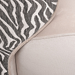 Кресло без подлокотников бежевое с принтом Macrocosm варинант исполнения - 2 | Loft Concept в Сочи